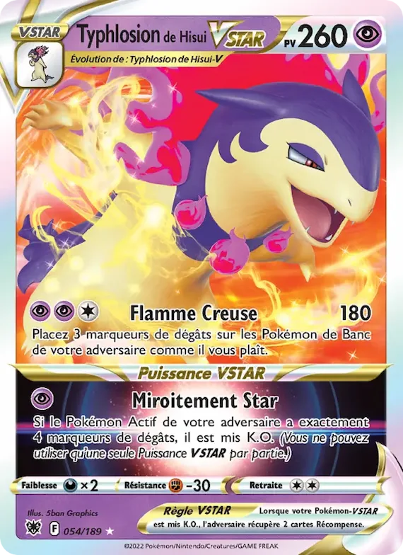 Typhlosion de Hisui VSTAR 54 – Astres Radieux