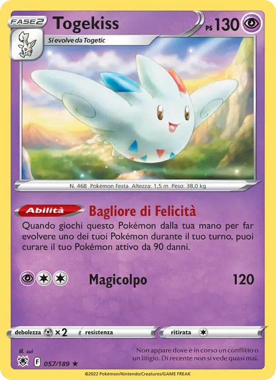 Togekiss 57 – Lucentezza Siderale