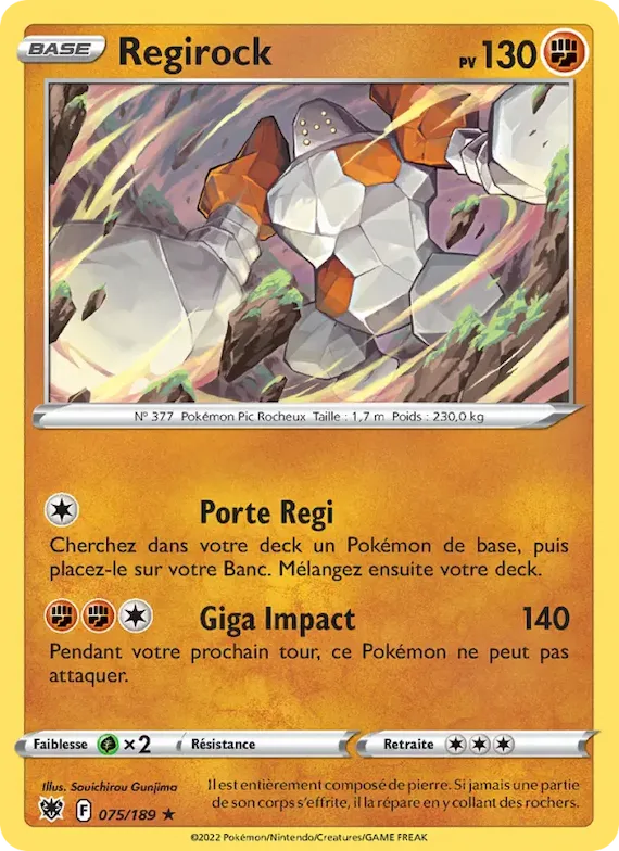 Regirock 75 – Astres Radieux