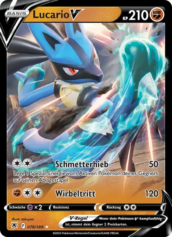 Lucario V 78 – Astralglanz