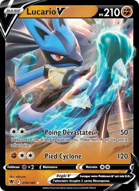 Lucario V 78 – Astres Radieux
