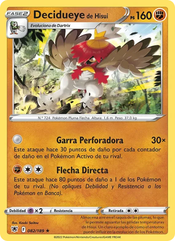 Decidueye de Hisui 82 – Resplandor Astral