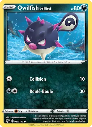 Qwilfish de Hisui n° 88 – Astres Radieux