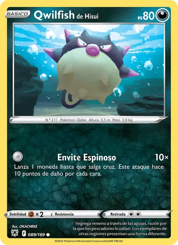 Qwilfish de Hisui 89 – Resplandor Astral