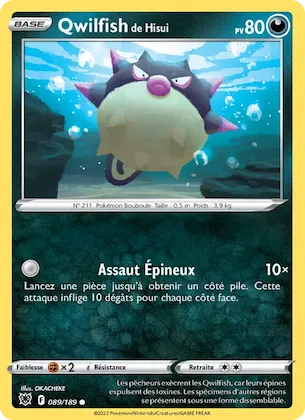 Qwilfish de Hisui n° 89 – Astres Radieux