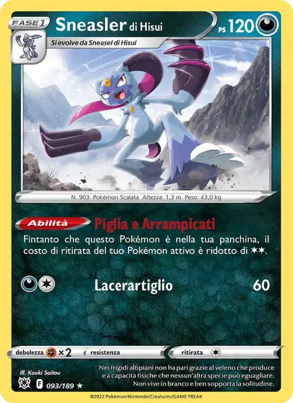 Sneasler di Hisui 93 – Lucentezza Siderale