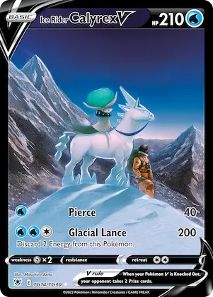 Ice Rider Calyrex V #TG14 – Astral Radiance Trainer Gallery