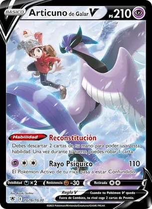 Articuno de Galar V TG16 – Resplandor Astral Galería de Entrenador