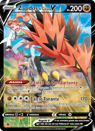 Zapdos di Galar V TG19 – Lucentezza Siderale Galleria Allenatori