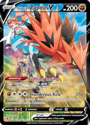 Galarian Zapdos V #TG19 – Astral Radiance Trainer Gallery