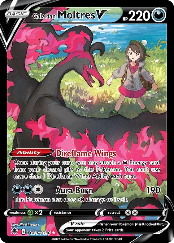 Galarian Moltres V #TG20 – Astral Radiance Trainer Gallery