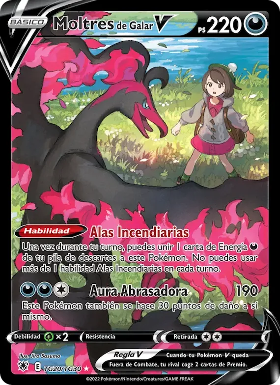 Moltres de Galar V TG20 – Resplandor Astral Galería de Entrenador