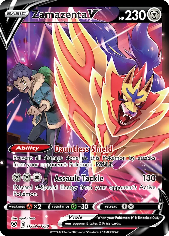 Zamazenta V #TG22 – Astral Radiance Trainer Gallery