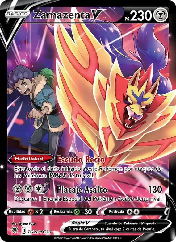 Zamazenta V TG22 – Resplandor Astral Galería de Entrenador