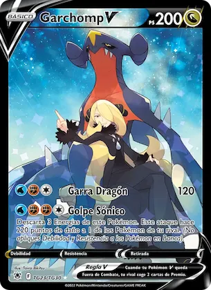 Garchomp V TG23 – Resplandor Astral Galería de Entrenador