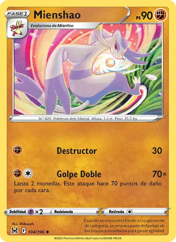 Mienshao 104 – Origen Perdido