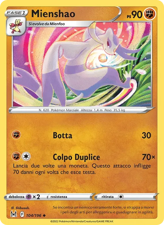 Mienshao 104 – Origine Perduta