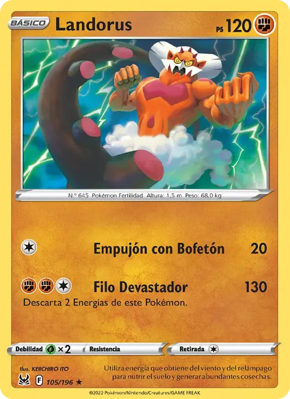Landorus 105 – Origen Perdido