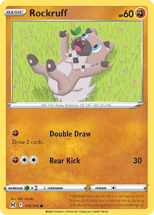 Rockruff #109 – Lost Origin