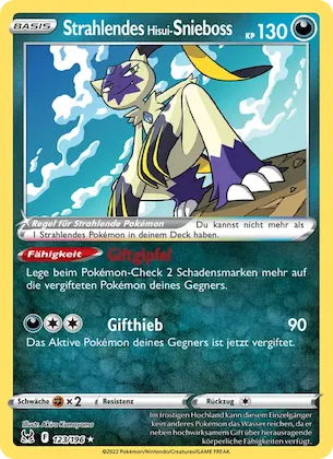 Strahlendes Hisui-Snieboss Nr. 123 – Verlorener Ursprung
