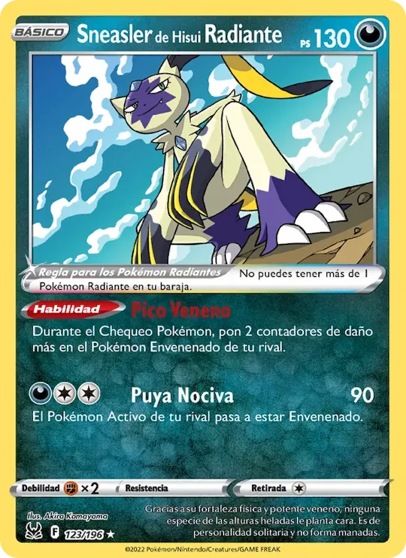 Sneasler de Hisui Radiante 123 – Origen Perdido