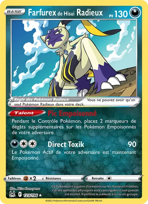 Farfurex de Hisui Radieux 123 – Origine Perdue