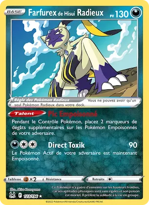 Farfurex de Hisui Radieux n° 123 – Origine Perdue