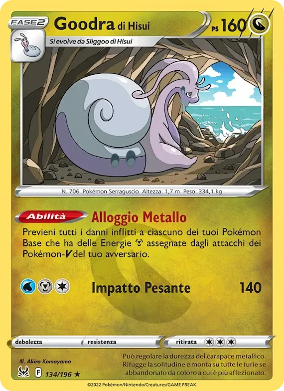 Goodra di Hisui 134 – Origine Perduta