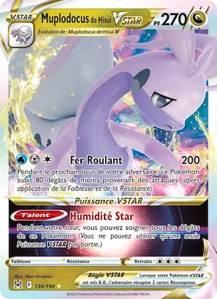 Muplodocus de Hisui VSTAR n° 136 – Origine Perdue