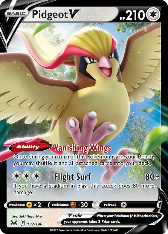 Pidgeot V 137 – Origem Perdida