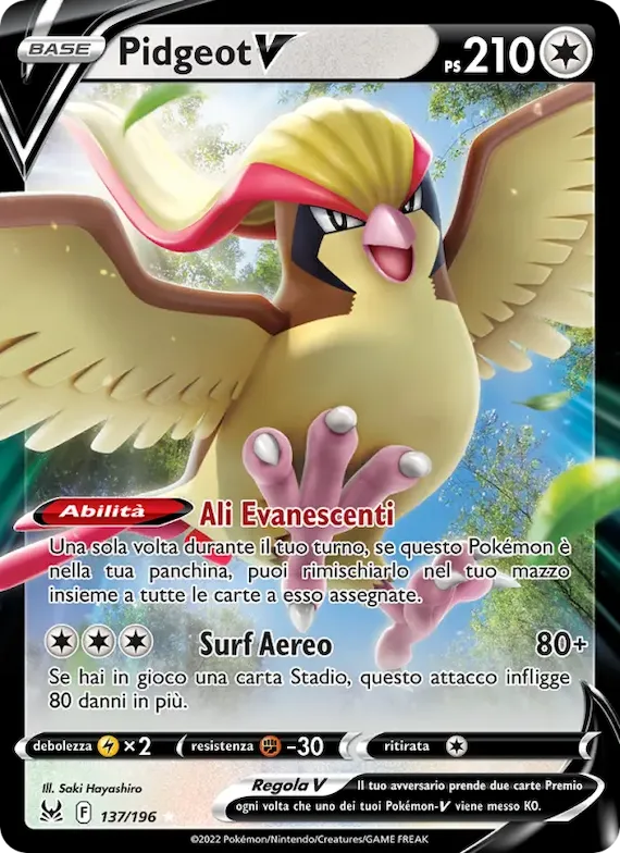 Pidgeot V 137 – Origine Perduta