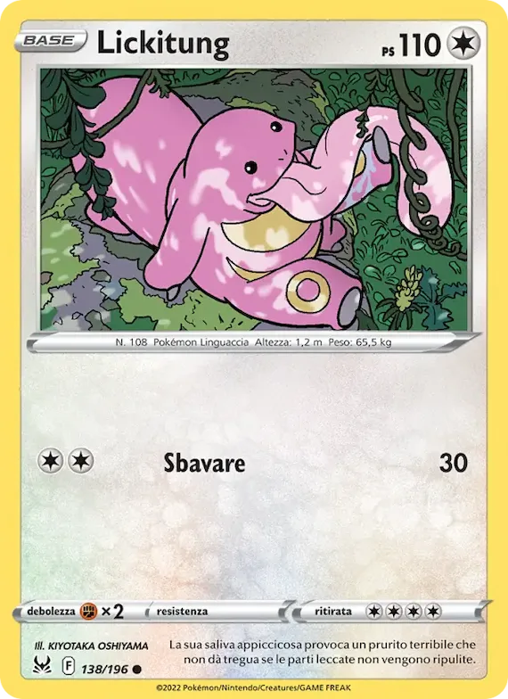 Lickitung 138 – Origine Perduta