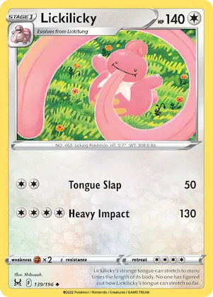 Lickilicky #139 – Lost Origin