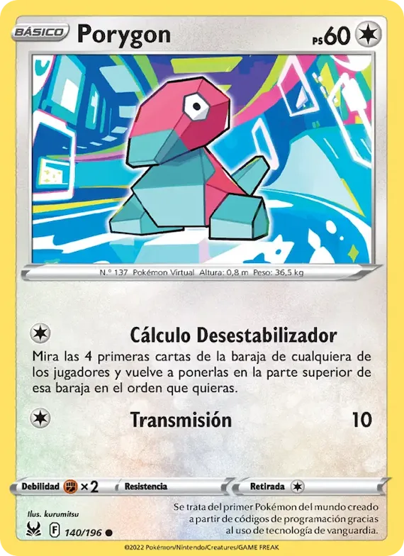 Porygon 140 – Origen Perdido