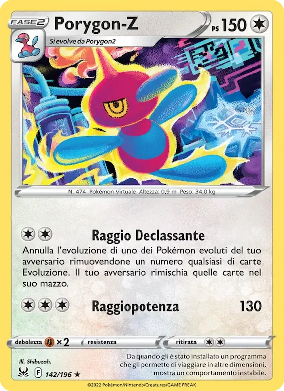 Porygon-Z 142 – Origine Perduta