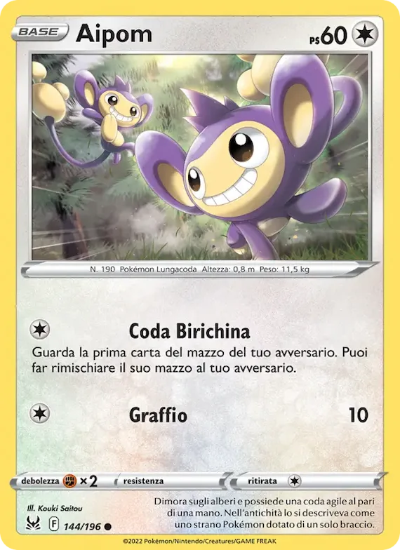Aipom 144 – Origine Perduta