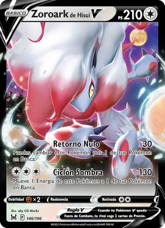 Zoroark de Hisui V 146 – Origen Perdido