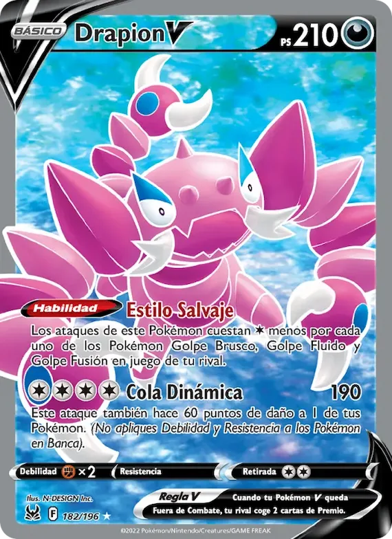 Drapion V 182 – Origen Perdido