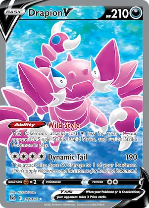 Drapion V #182 – Lost Origin