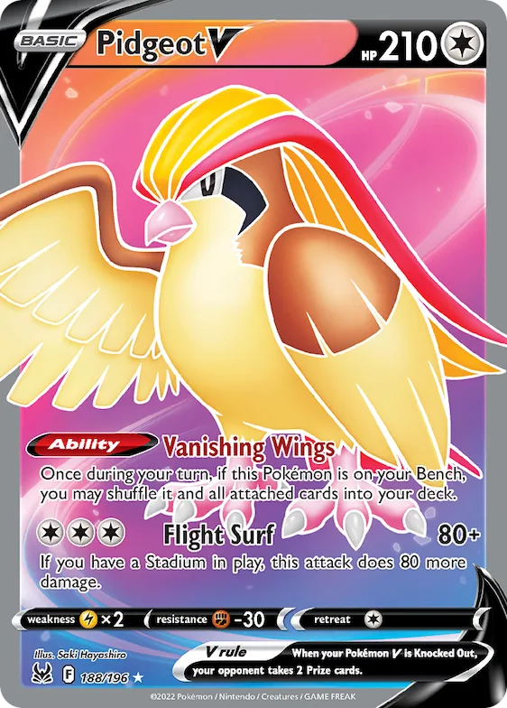 Pidgeot V #188 – Lost Origin