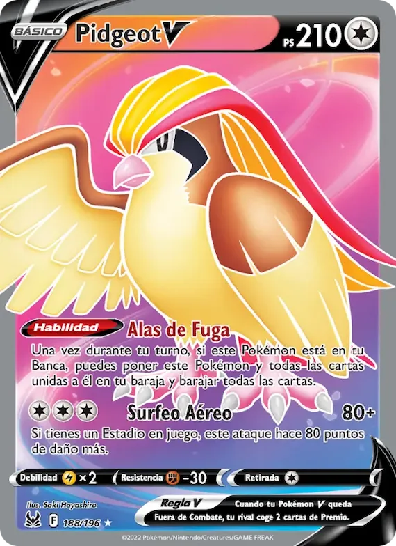 Pidgeot V 188 – Origen Perdido