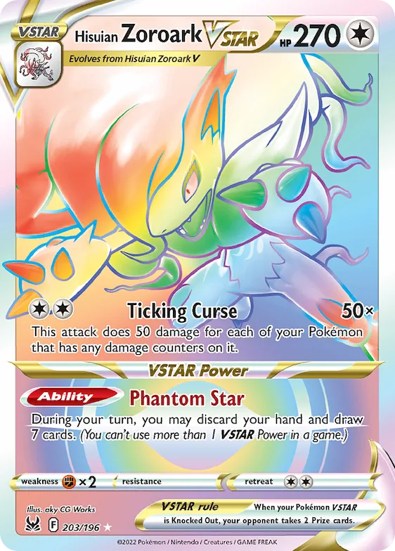 Hisuian Zoroark VSTAR #203 – Lost Origin