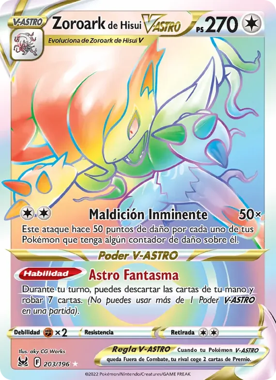 Zoroark de Hisui V-ASTRO 203 – Origen Perdido