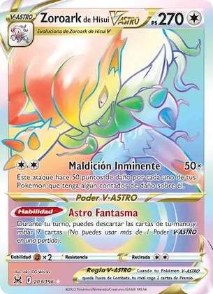 Zoroark de Hisui V-ASTRO 203 – Origen Perdido