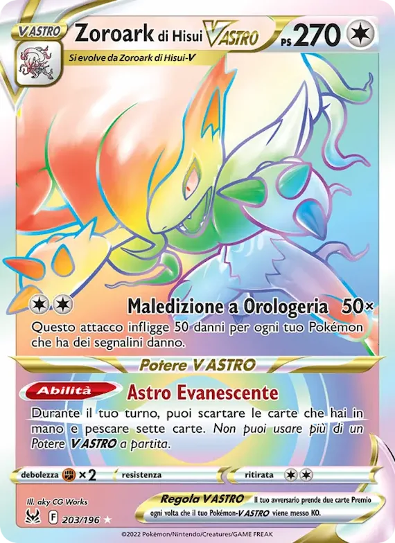Zoroark di Hisui V ASTRO 203 – Origine Perduta
