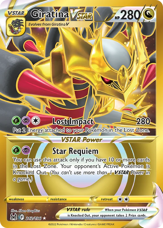 Giratina VSTAR #212 – Lost Origin