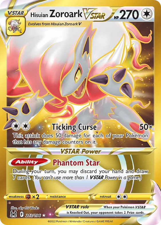 Hisuian Zoroark VSTAR #213 – Lost Origin