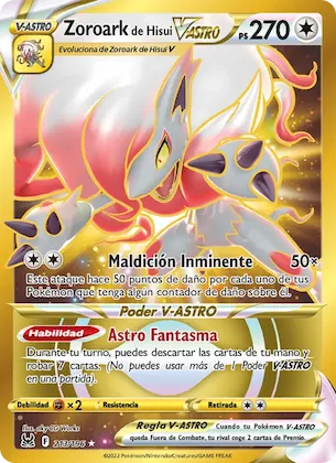 Zoroark de Hisui V-ASTRO 213 – Origen Perdido