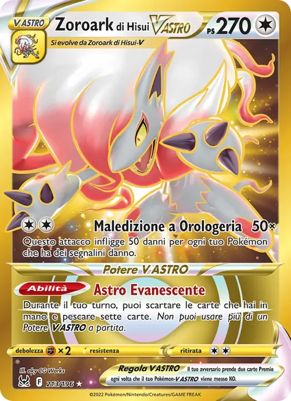 Zoroark di Hisui V ASTRO 213 – Origine Perduta