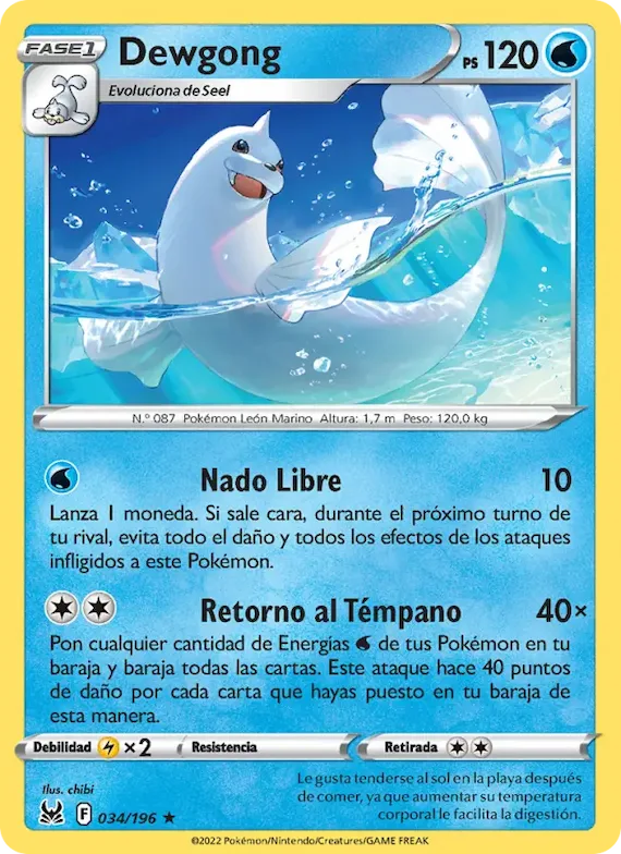 Dewgong 34 – Origen Perdido